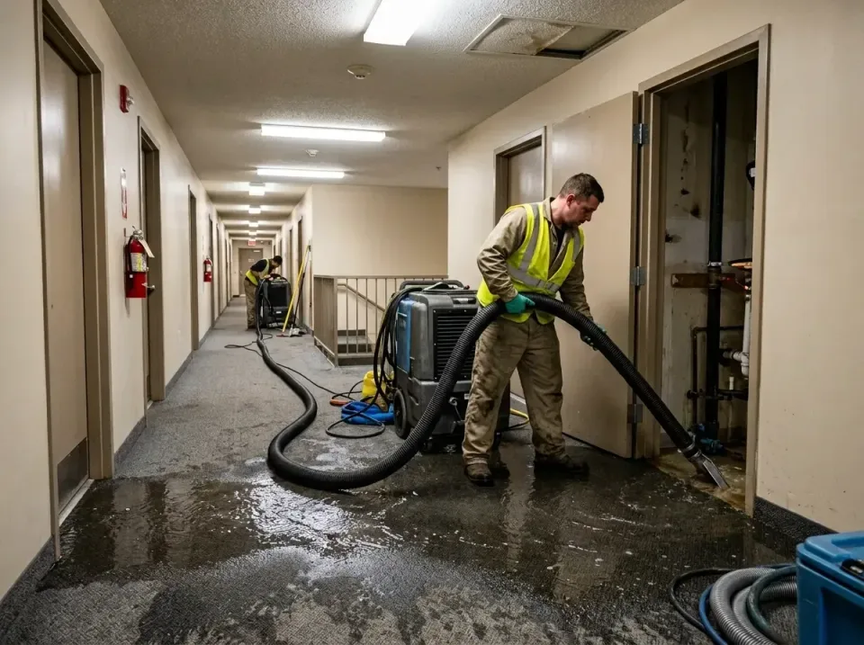 multi-unit-apartment-hallway-f-005 — frequently asked questions, Emergency Burst Pipe Water Extraction & Removal in Indian R…